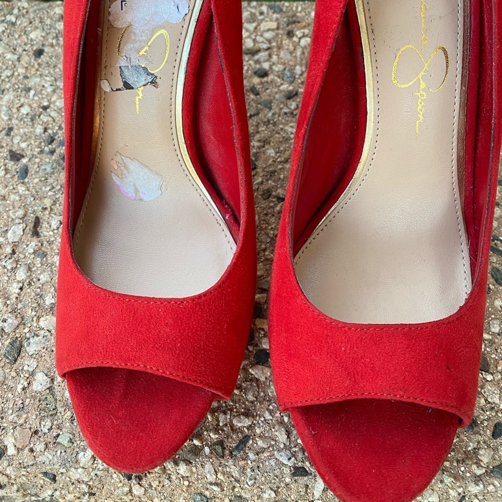Red high heels